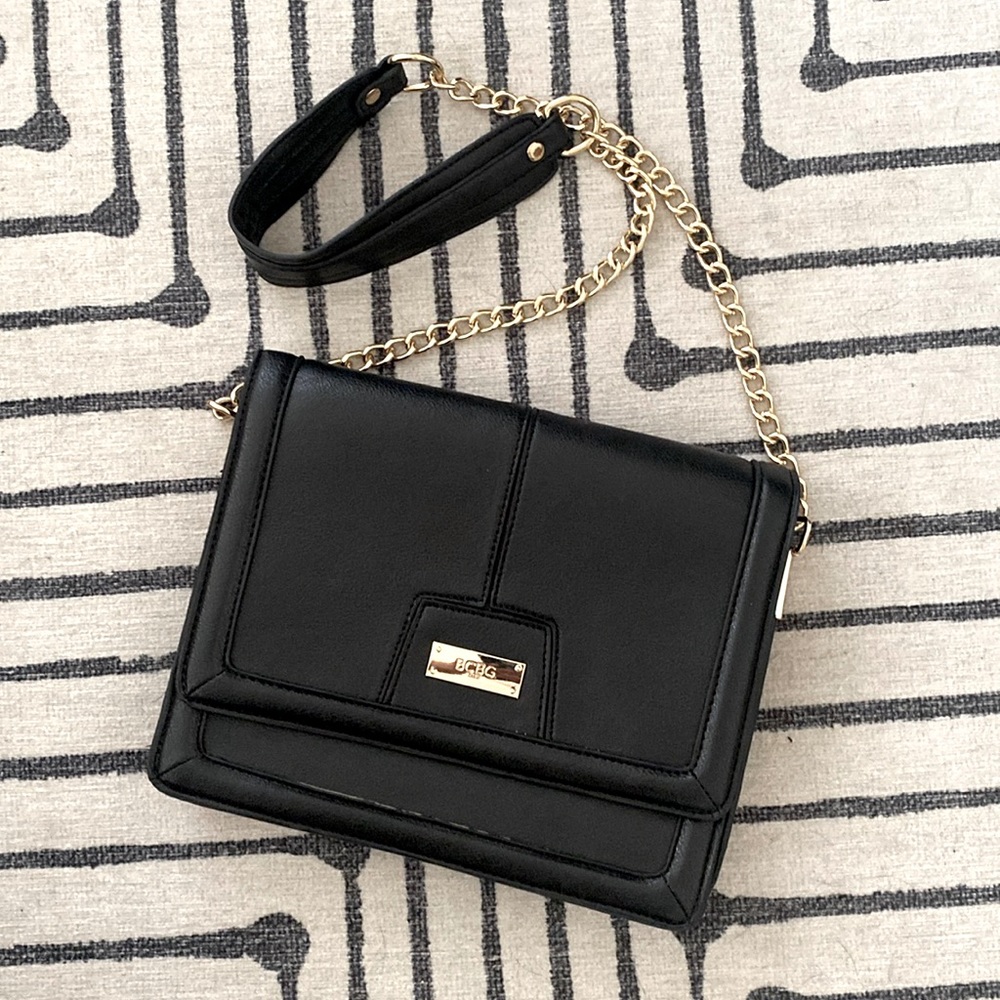 BCBG classic black purse